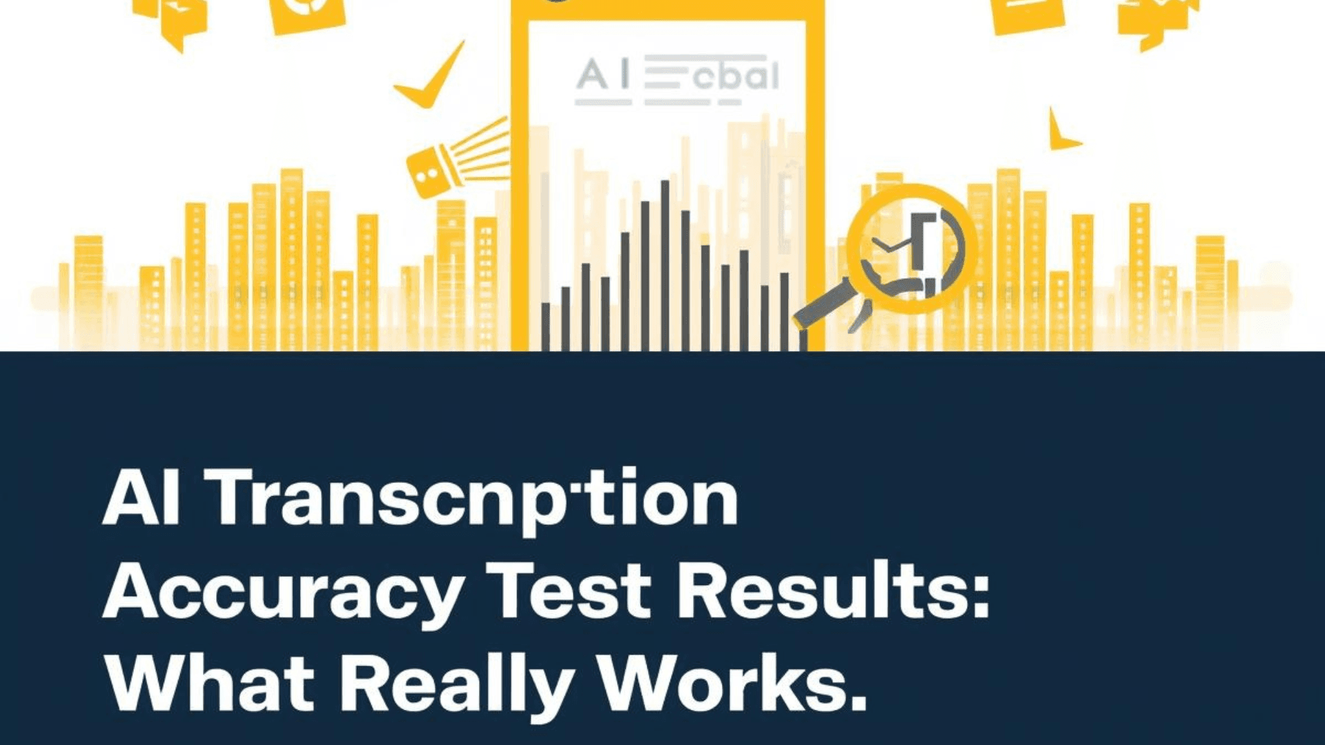 AI transcription accuracy testing results comparison chart