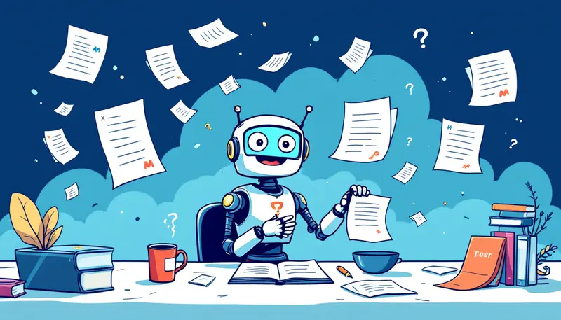Visualização de resumos de reuniões por IA mostrando documentos sendo automaticamente resumidos