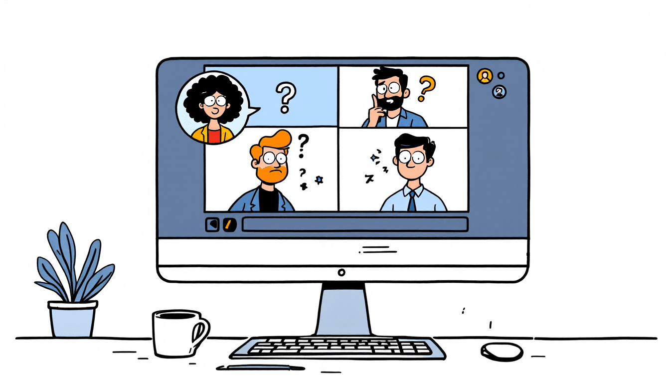 Microsoft Teams Videobesprechungsoberfläche mit spanischer Transkription und Live-Untertiteln in spanischer Sprache